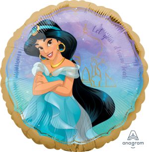 17" Princess Jasmine Once Upon A Time Licensed Foil Balloon