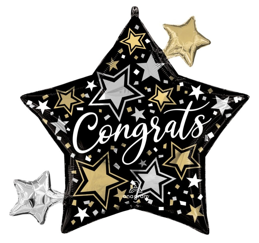 29" Super Shape Congrats Stars