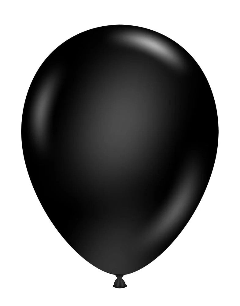 11" Black Tuftex Latex Balloons