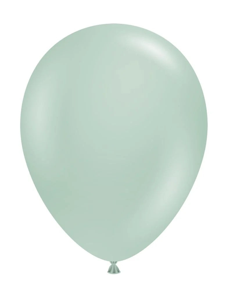 11" Empower-Mint Tuftex Latex Balloons