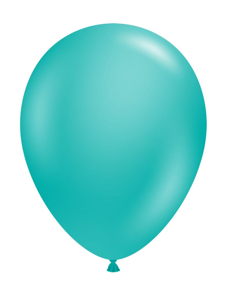 11" Teal Tuftex Latex Balloons