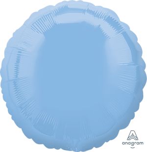 18" Soild Light Blue Round Foil Balloon