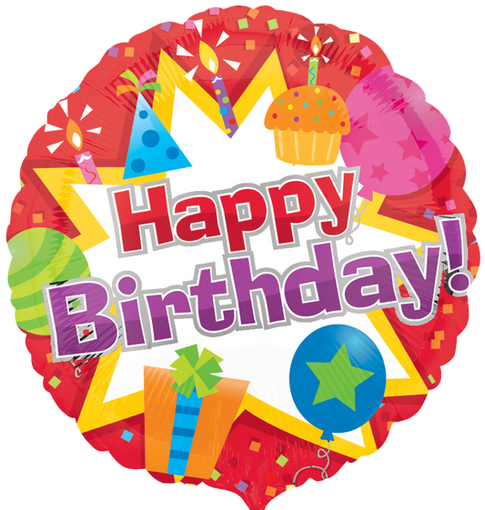 17" Birthday Icon Balloon