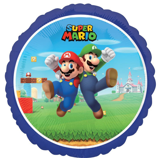 18"  Super Mario Bros Licensed Foil Balloon