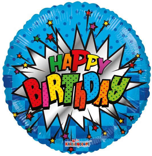18" Birthday Burst Foil Balloon