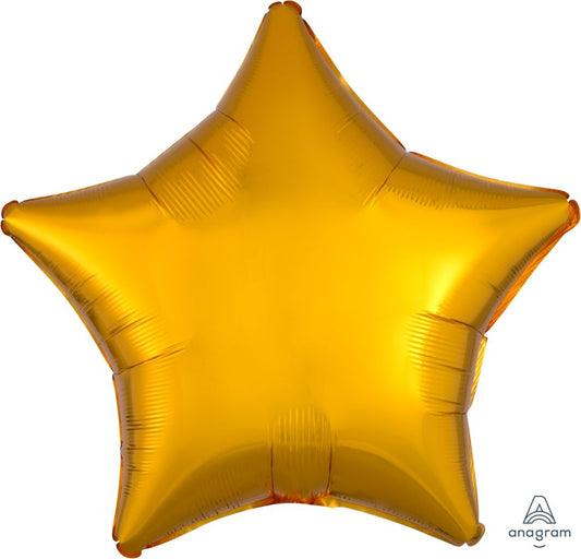 18" Solid Metallic Gold Star Foil Balloon