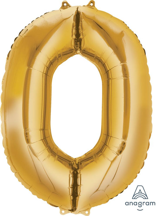 34" Gold Number 0