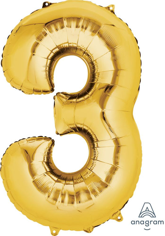 34" Gold Number 3
