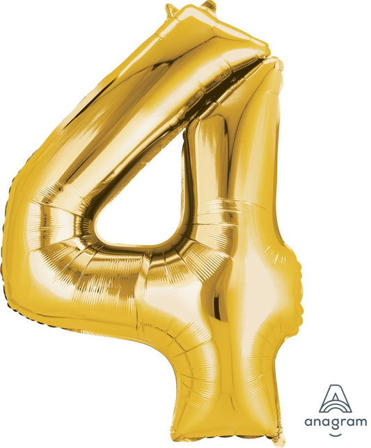34" Gold Number 4
