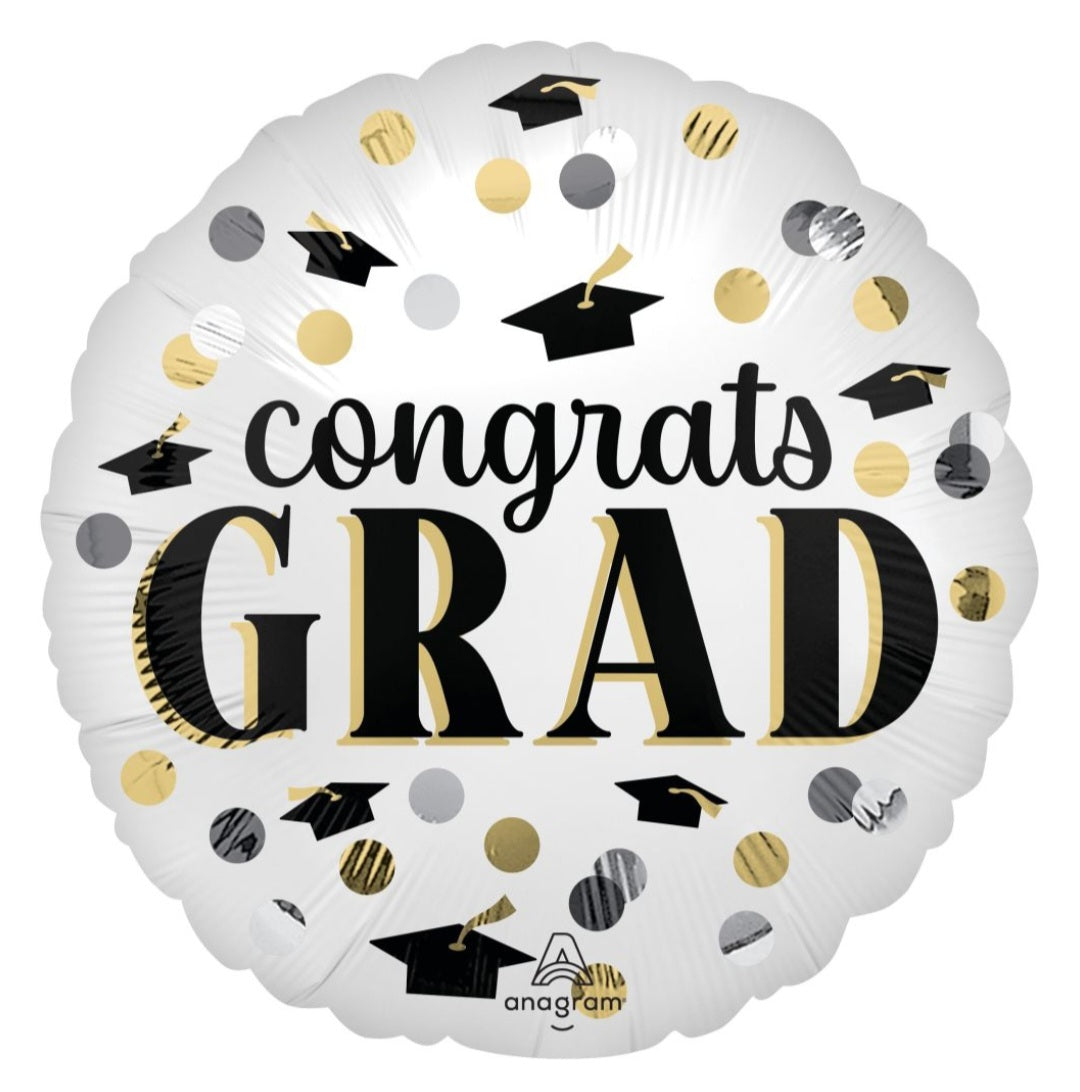 18" Polka Dots Congrats Grad