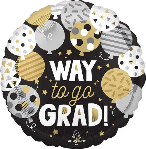 18" Way To Go Grad Balloon